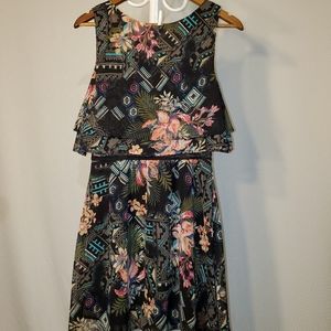 American Rag Floral and geometric print dress
